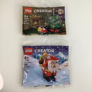 Lego Creator Santa Claus 30580 & Holiday tree 30576 bundle NEW